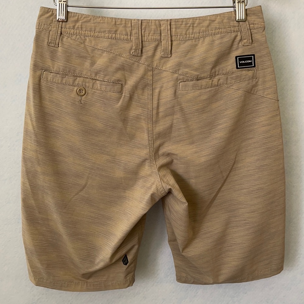 Volcom Khaki Multi-Color Textured Hybrid Shorts - image 8